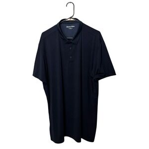 Mizzen + Main Polo Shirt Mens 2XL XXL Trim Fit Copa Seersucker Golf Performance